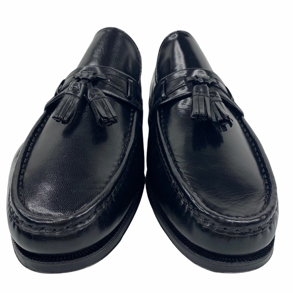 Florsheim Como Moc Toe Tassle Loafer Black Shoes - Picture 5 of 13